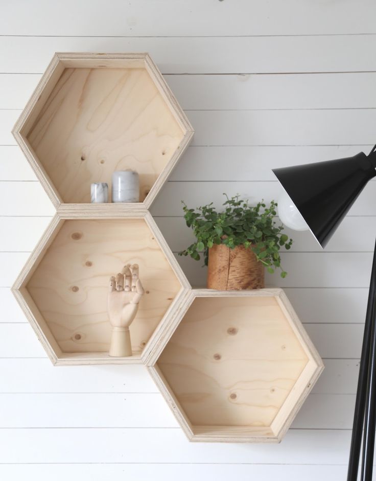 Decoración con hexágonos